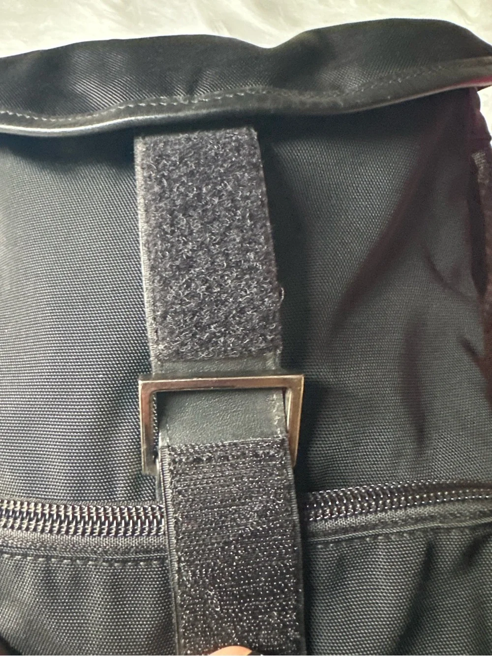 Vintage Gucci Black Nylon Leather Backpack